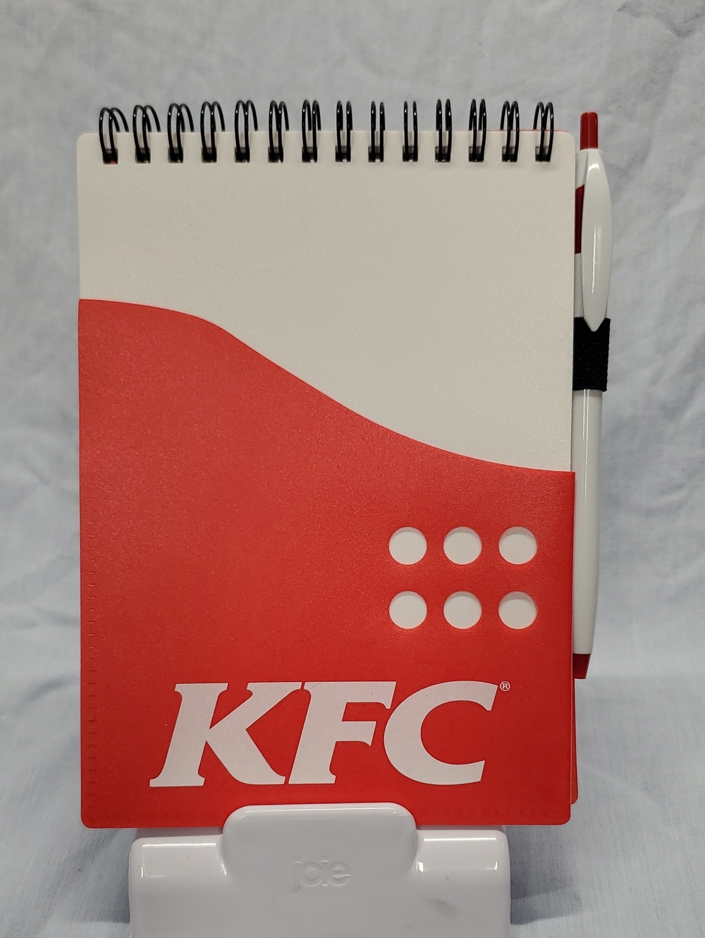 Notebook with logo